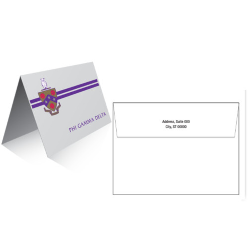  Folded A6 Marketing Card/Matching Envelope