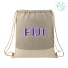 Thumbnail image for  Split Recycled Cotton Grey/Natural Drawstring Bag