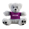 Thumbnail image for  Plush Big Paw 8 1/2 inch White Bear w/Purple Shirt