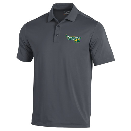  Under Armour Graphite T2 Performance Polo - Fitchburg State Falcons Head