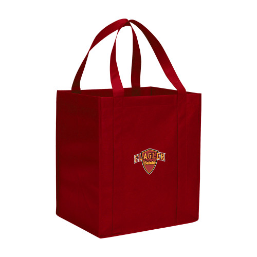  Non Woven Red Grocery Tote - Primary Mark