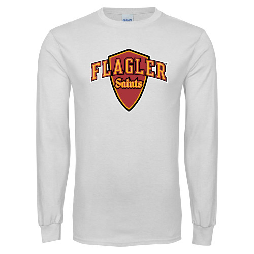  White Long Sleeve T Shirt - Primary Mark