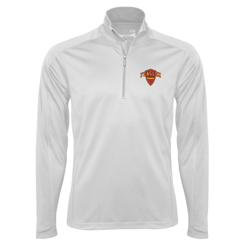  Syntrel White Interlock 1/4 Zip - Primary Mark