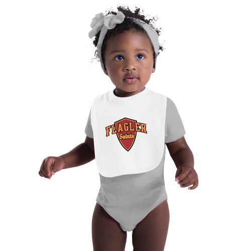 White Baby Bib - Primary Mark