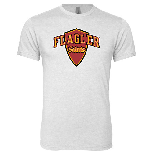 Next Level Heather White Triblend Tee - Primary Mark