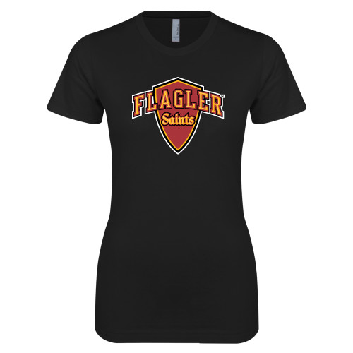  Next Level Womens Black Boyfriend Tee - Primary Mark