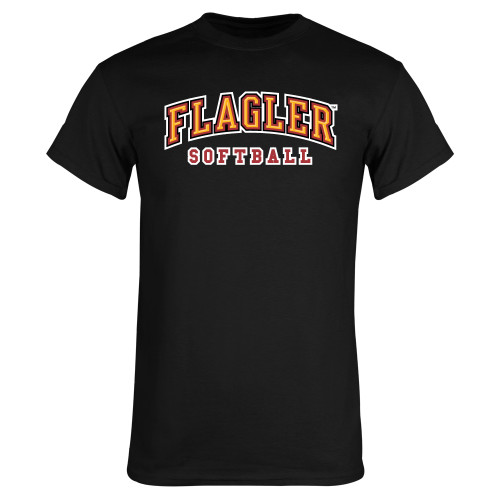  Black T Shirt - Softball