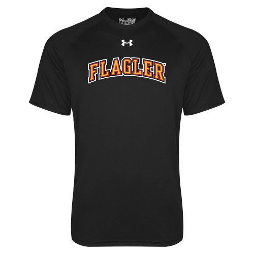  Under Armour Black Tech Tee - Flagler Arched