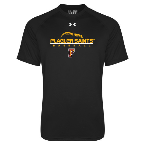  Under Armour Black Tech Tee - Baseball Design