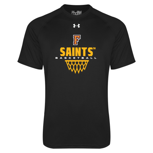  Under Armour Black Tech Tee - Basketball Design