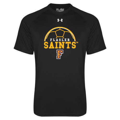  Under Armour Black Tech Tee - Soccer Design