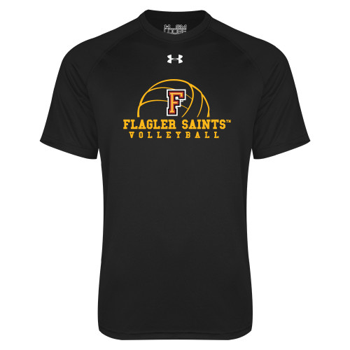  Under Armour Black Tech Tee - Volleyball Design