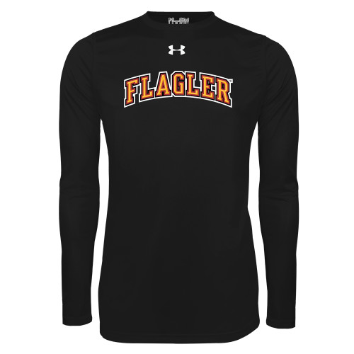  Under Armour Black Long Sleeve Tech Tee - Flagler Arched