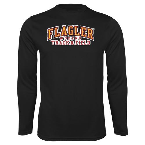  Black Performance Long Sleeve Shirt - Womens Track & Field