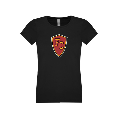  Next Level Girls Black Fashion Fit T Shirt - Secondary Mark