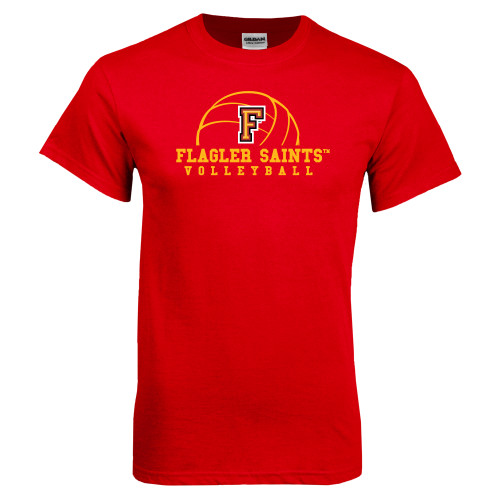  Red T Shirt - Volleyball Design