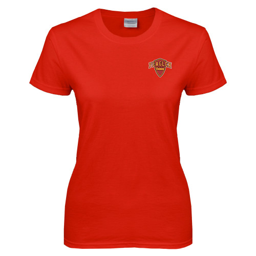  Womens Short Sleeve Red Tee - Primary Mark