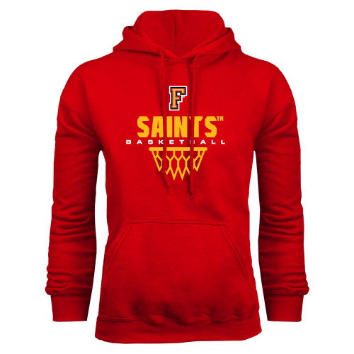  Red Fleece Hoodie - Basketball Design