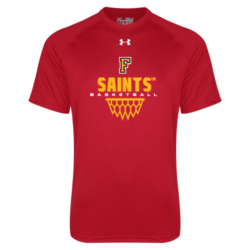  Under Armour Red Tech Tee - Basketball Design
