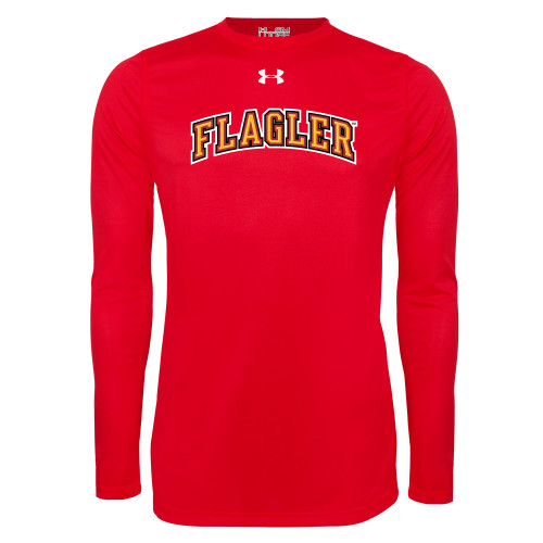  Under Armour Red Long Sleeve Tech Tee - Flagler Arched