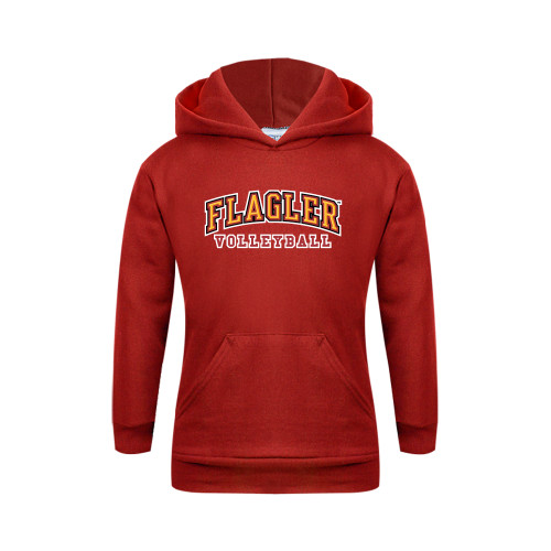 Youth Red Fleece Hoodie - Volleyball
