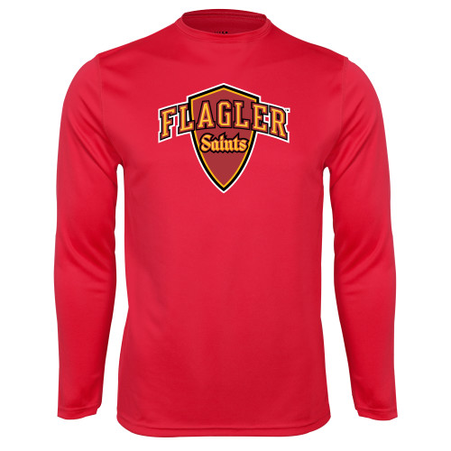  Red Performance Long Sleeve Shirt - Primary Mark