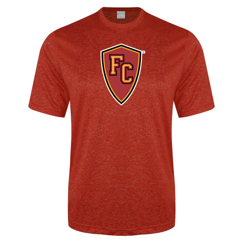  Red Heather Performance Contender Tee - Secondary Mark
