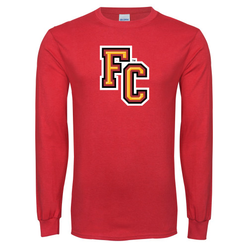  Red Long Sleeve T Shirt - FC Logo