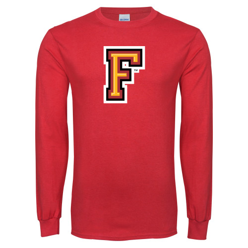  Red Long Sleeve T Shirt - Letter F Logo