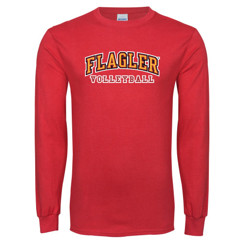  Red Long Sleeve T Shirt - Volleyball