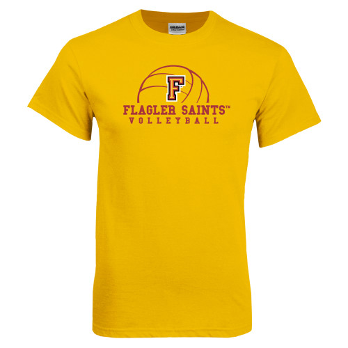  Gold T-Shirt - Volleyball Design