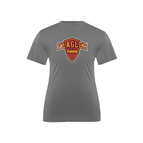 Youth Performance Grey Concrete Tee - Primary Mark