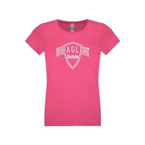  Next Level Girls Fuchsia Fashion Fit T Shirt - Primary Mark