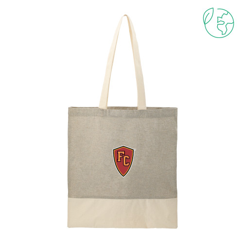  Split Recycled Grey Cotton Twill Convention Tote - Secondary Mark
