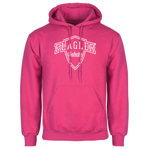  Womens Fuchsia Fleece Hoodie - Primary Mark