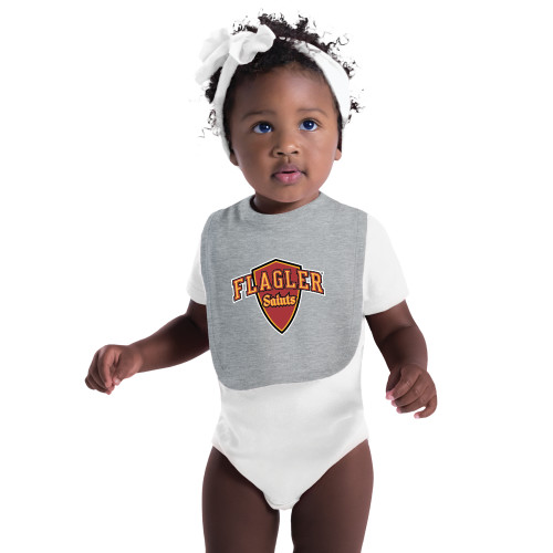  Grey Baby Bib - Primary Mark