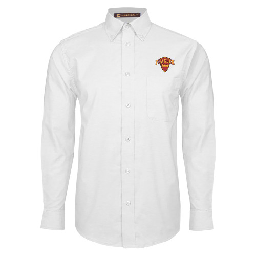  White Oxford Long Sleeve Shirt - Primary Mark