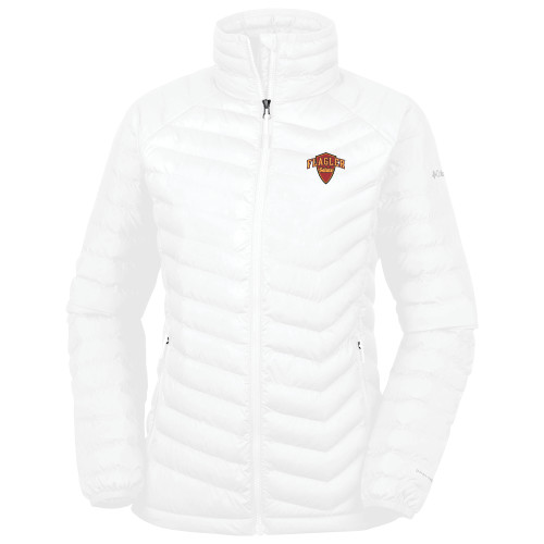  Columbia Womens White Powder Lite Jacket - Primary Mark