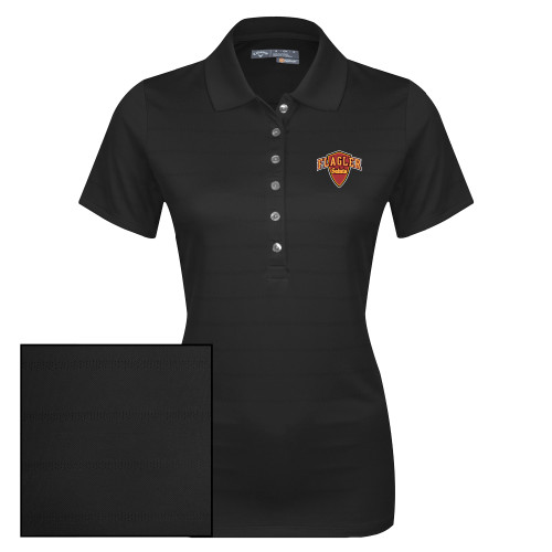  Callaway Womens Black Opti Vent Polo - Primary Mark