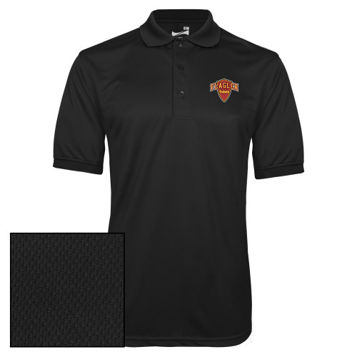  Black Dry Mesh Polo - Primary Mark