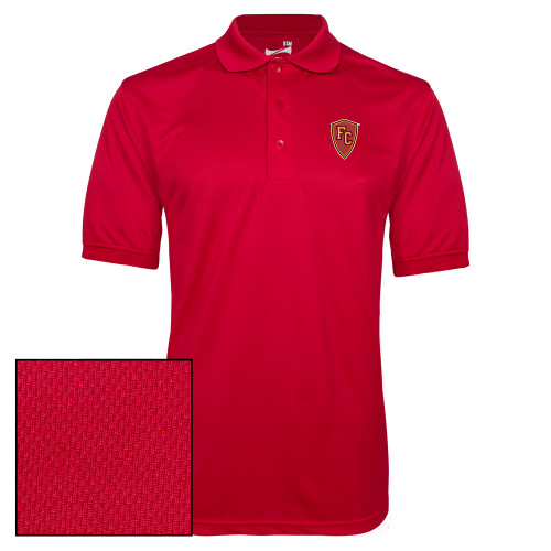 Red Dry Mesh Polo - Secondary Mark
