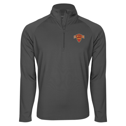  Sport Tek Charcoal Sport Wick Stretch 1/2 Zip Pullover - Primary Mark