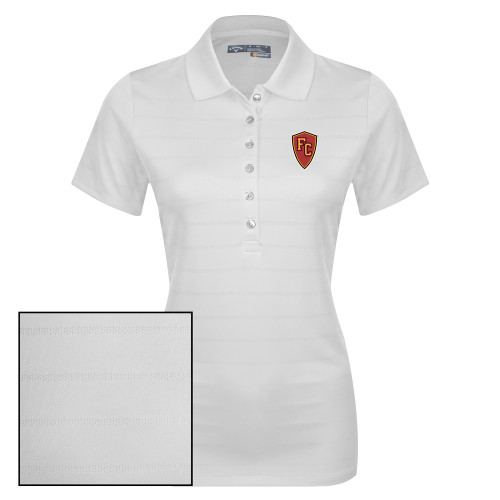  Callaway Womens White Opti Vent Polo - Secondary Mark