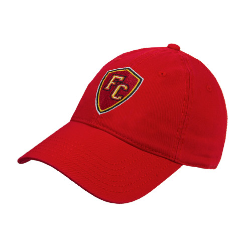  Red Unstructured Adjustable Low Profile Hat - Secondary Mark