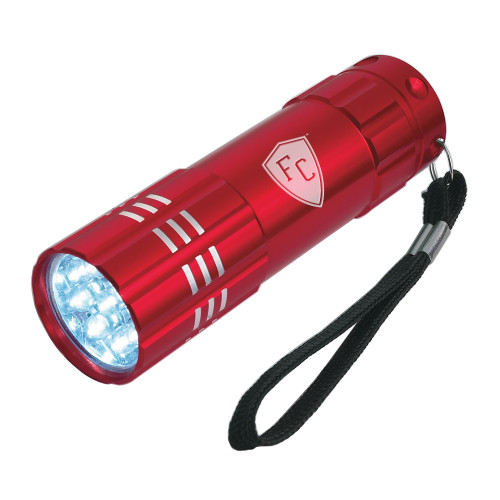  Industrial Triple LED Red Flashlight - Secondary Mark Engraved