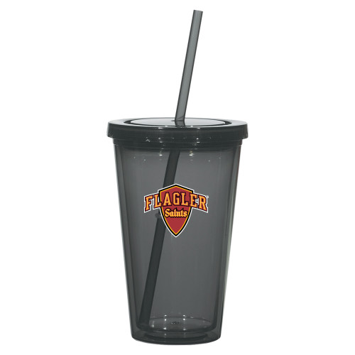  Madison Double Wall Charcoal Tumbler w/Straw 16oz - Primary Mark