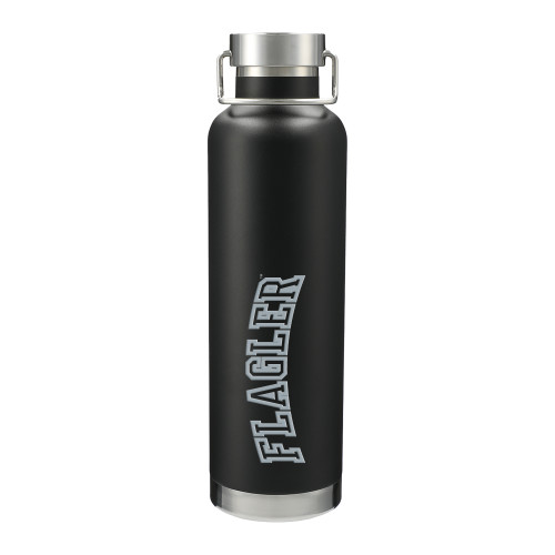  Thor Copper Vacuum Insulated Black Bottle 32oz - Flagler Arched Engraved