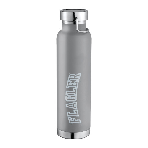  Thor Copper Vacuum Insulated Grey Bottle 22oz - Flagler Arched Engraved