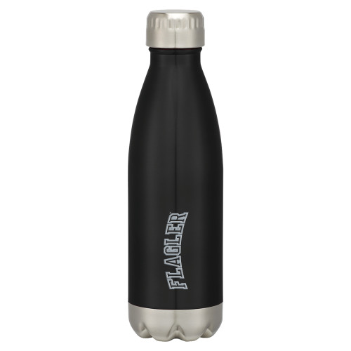  Swig Stainless Steel Black Bottle 16oz - Flagler Arched Engraved