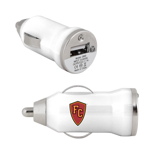  On the Go White Car Charger - Secondary Mark